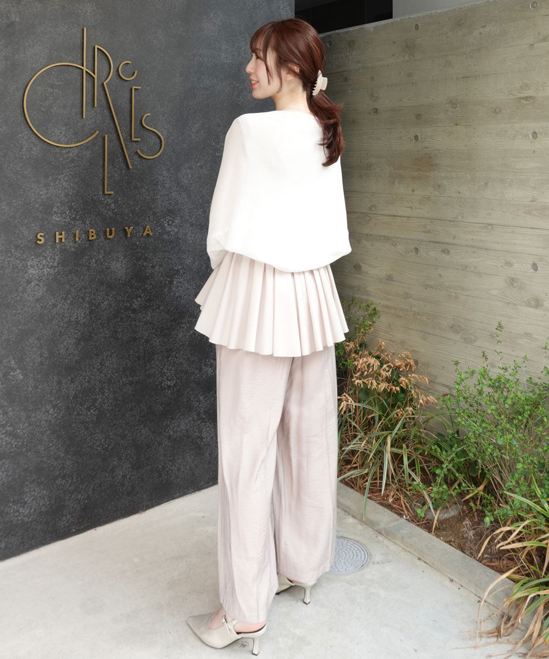 COCO DEAL「タックワイドパンツ」|スラックス|