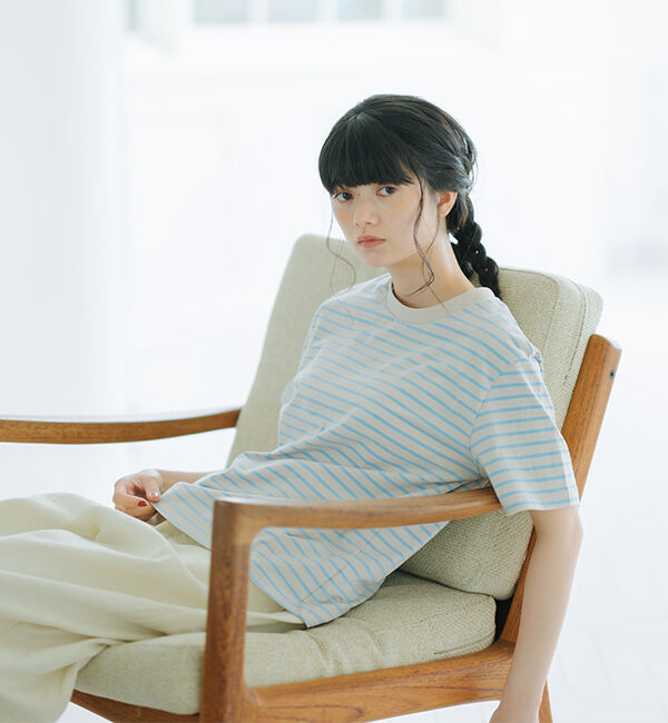 休日と詩「ベーシックTシャツ」|Tシャツ・カットソー|ブルー