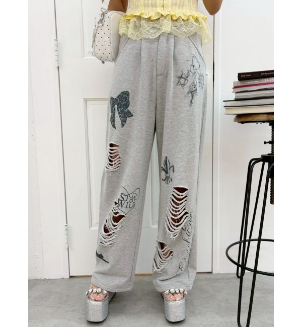 EVRIS「グラフィックデザインワイドパンツ」|その他|