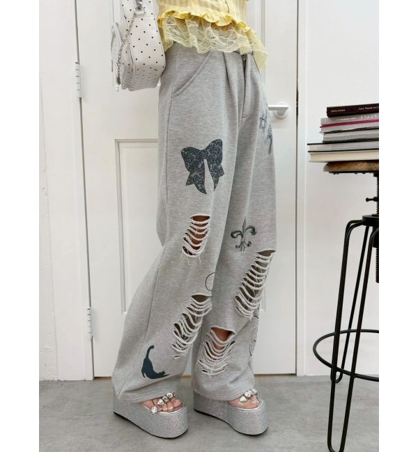 EVRIS「グラフィックデザインワイドパンツ」|その他|