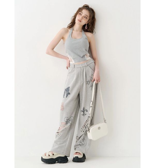 EVRIS「グラフィックデザインワイドパンツ」|その他|