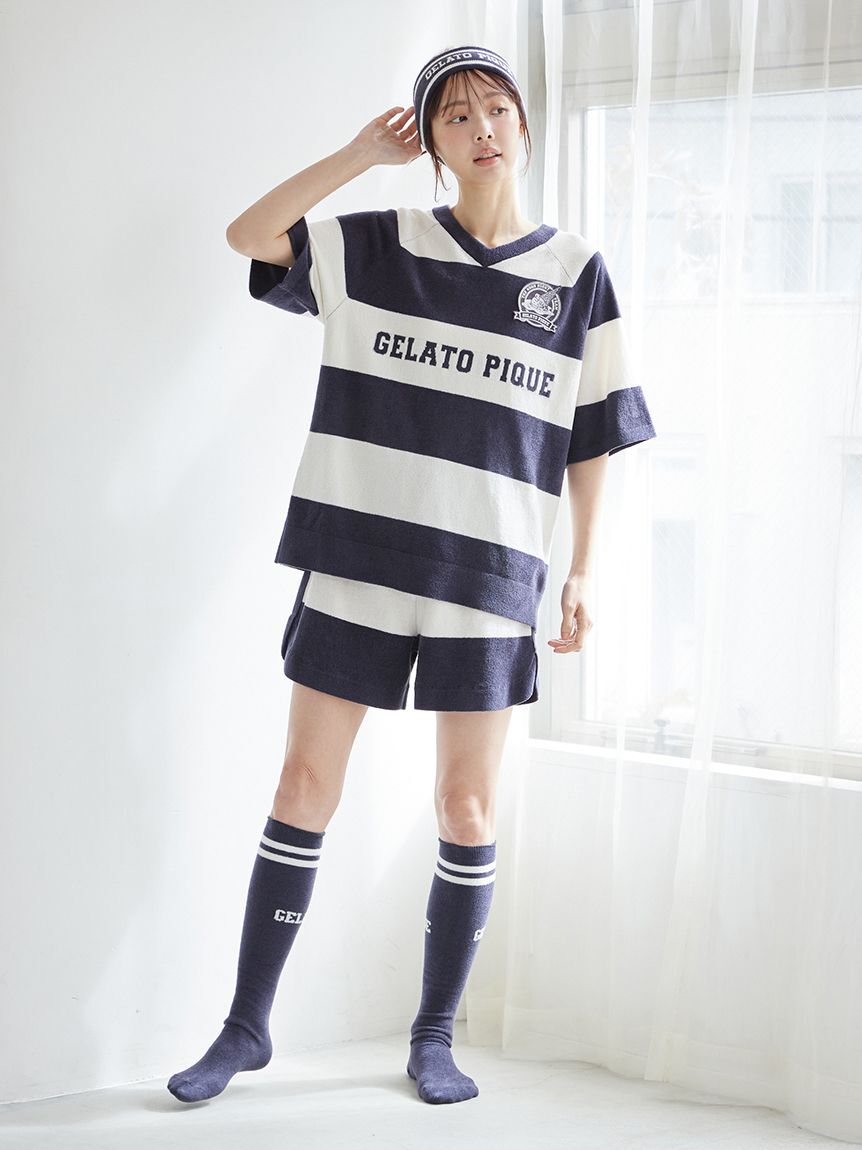 gelato pique「エアリーモコスポーティジャガードプルオーバー」|ルームウェア|
