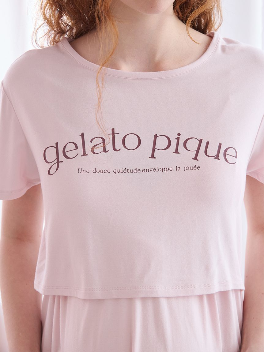 GELATO PIQUE KIDS & BABY「【抗菌防臭】マタニティレーヨンロゴカップインワンピ」|マタニティ・ママグッズ|