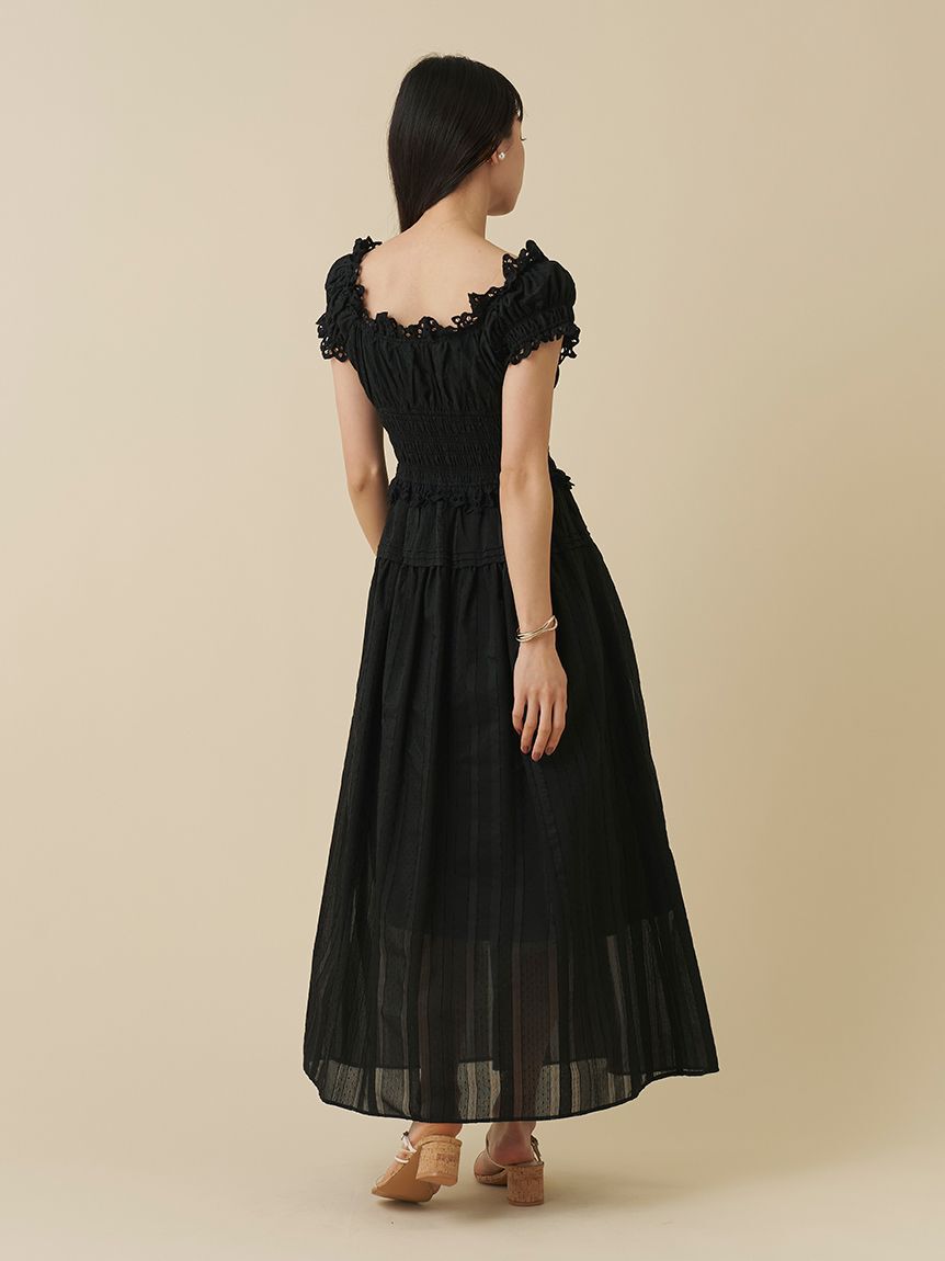 SNIDEL「オフショルロングワンピース」|ワンピース|