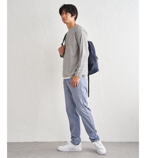 ikka「【雑誌MonoMax4月号掲載】速乾ピケレイヤードロンT「小泉孝太郎さん着用モデル」」|Tシャツ・カットソー|