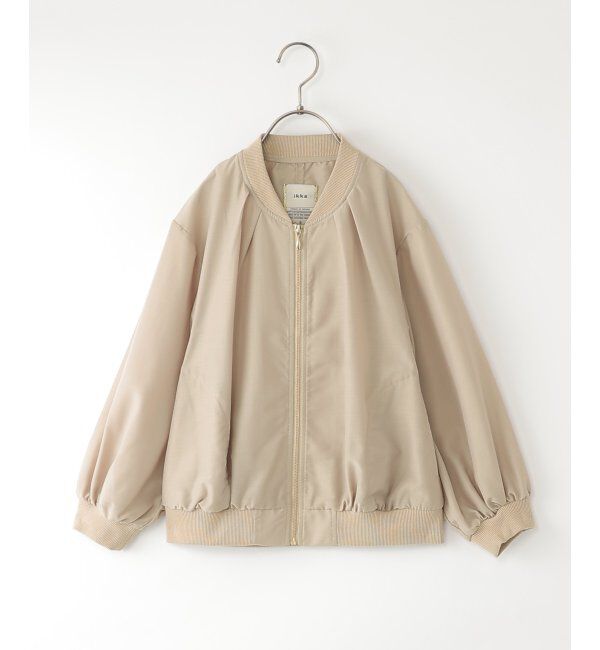 ikka kids「【親子コーデ】シアーリブブルゾン（110~160cm）」|その他|ベージュ