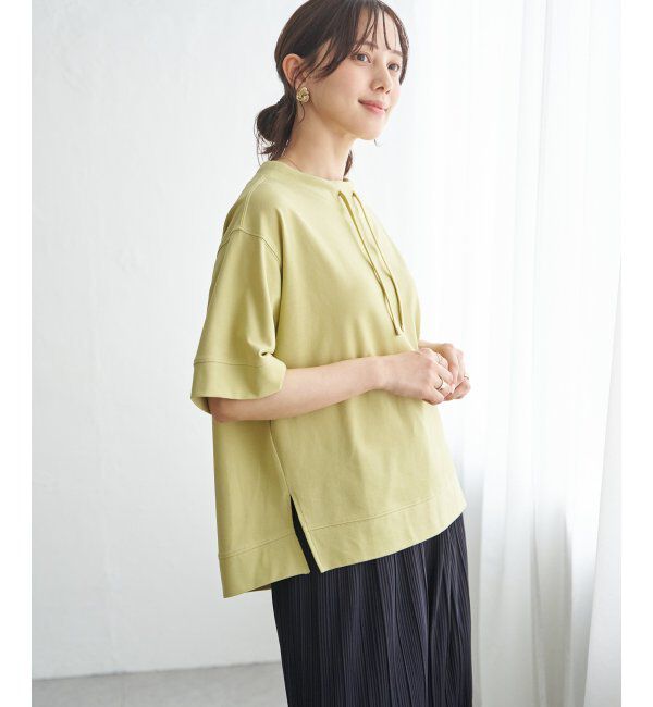 ikka「【接触冷感】鹿の子スピンドルプルオーバー」|Tシャツ・カットソー|