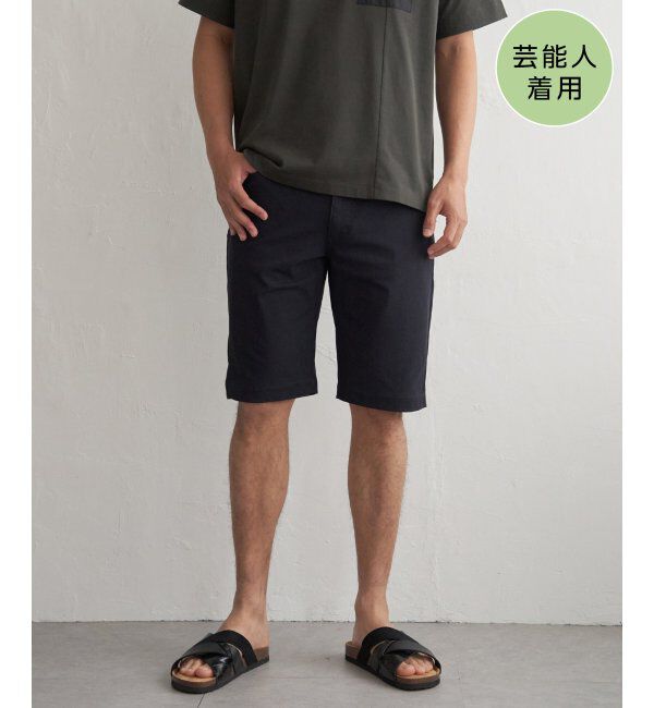 ikka「【接触冷感】GOKU楽パンツ EASY STRETCH 冷感5Pショート」|その他|ネイビーブルー