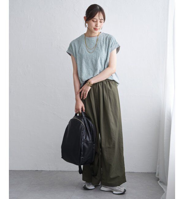 ikka「【親子コーデ】冷感フロントレース切り替えプルオーバー」|その他|