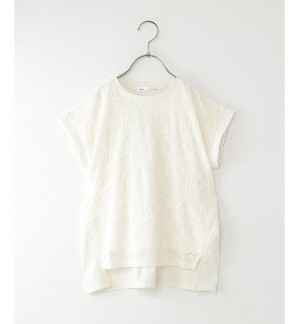 ikka kids「【親子コーデ】冷感フロントレース切り替えプルオーバー（130~160cm）」|Tシャツ・カットソー|オフホワイト