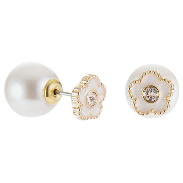 MARY QUANT「ラメエポビジューデイジー ピアス」|ピアス|