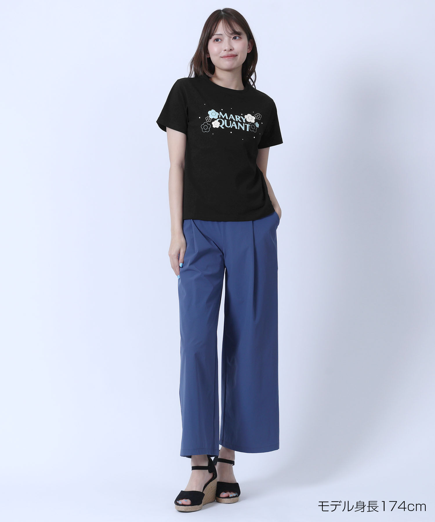 MARY QUANT「パールラメデイジーTシャツ」|Tシャツ・カットソー|