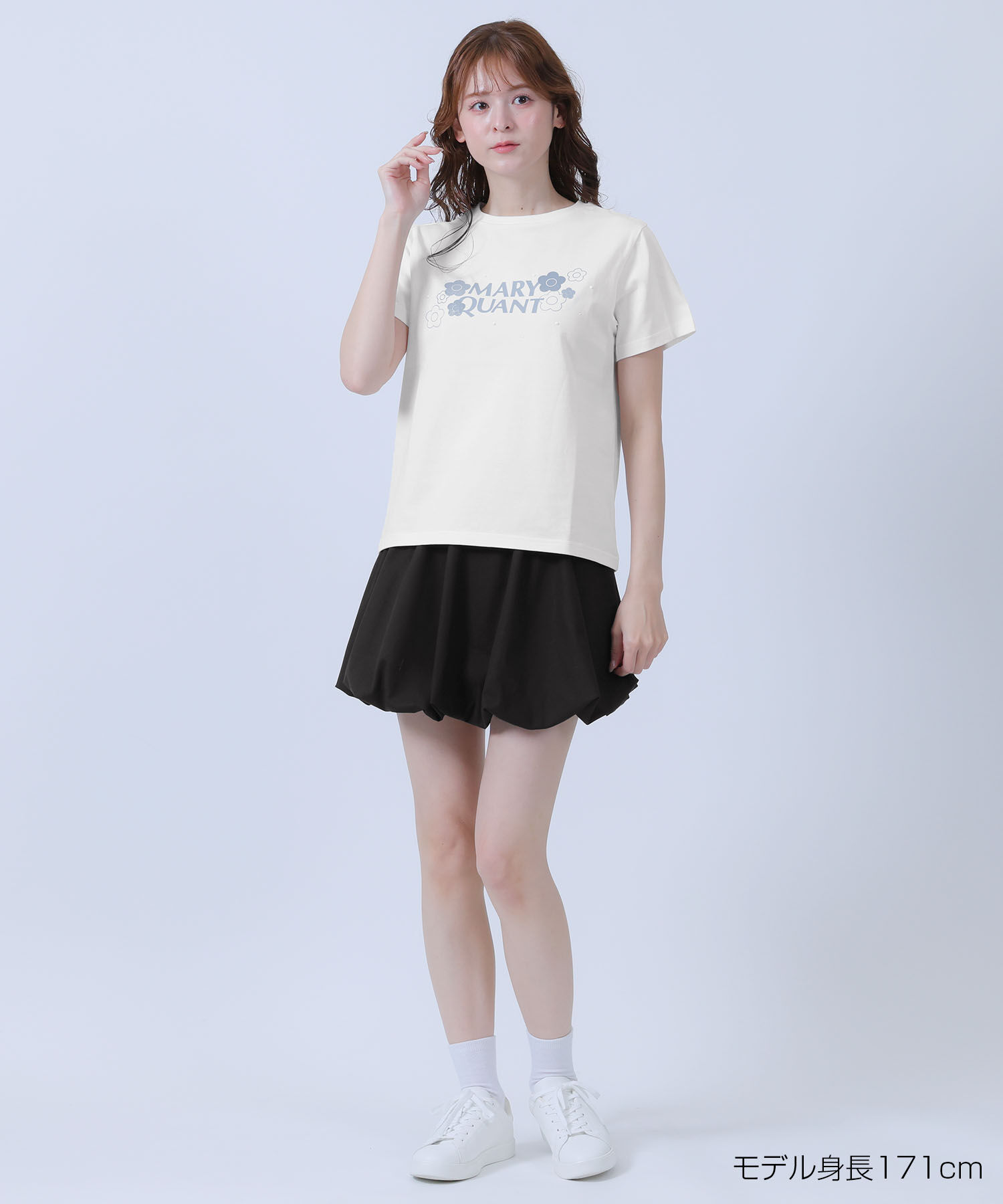 MARY QUANT「パールラメデイジーTシャツ」|Tシャツ・カットソー|