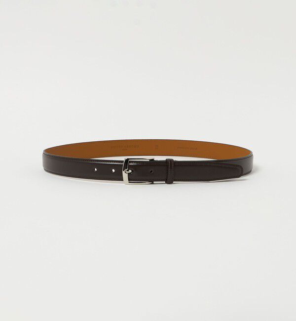 UNITED ARROWS「デュプイ レザー ベルト」|ベルト|DK.BROWN