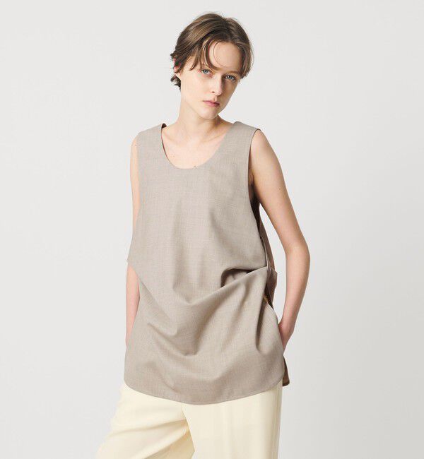 AEWEN MATOPH「＜AEWEN MATOPH＞2WAY チュニック」|シャツ・ブラウス|BEIGE