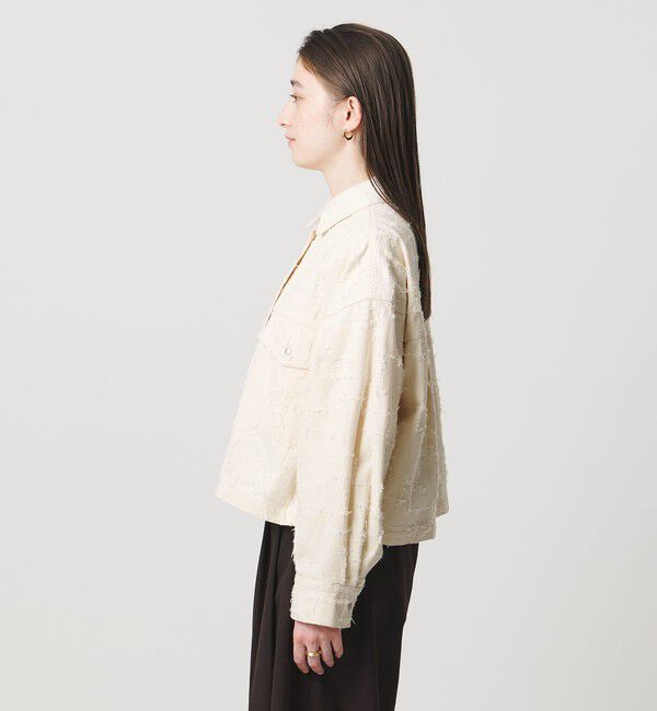 UNITED ARROWS「ジャガード ワーク シャツ ジャケット ‐ウォッシャブル‐」|テーラードジャケット|