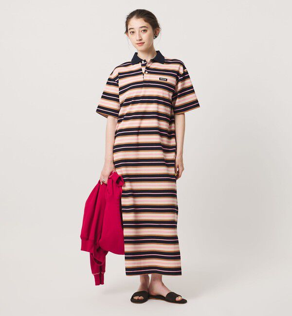UNITED ARROWS「【別注】＜Scye ＞ボーダー ポロワンピース ‐united LOVE project 2026」|ワンピース|NAVY