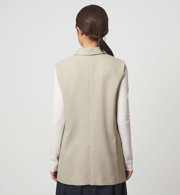 UNITED ARROWS green label relaxing「Greed グリード メランジ テーラード ジレ ウォッシャブル ストレッチ」|ベスト・ジレ|