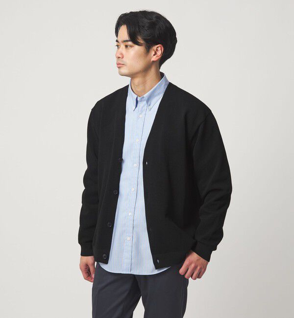 UNITED ARROWS green label relaxing「ポリエステル リンクス Vネック カーディガン」|カーディガン|