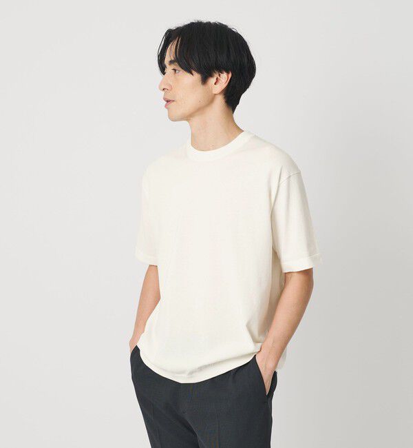 BEAUTY&YOUTH UNITED ARROWS「デオドラント ニットTシャツ 抗菌防臭 ウォッシャブル」|ニット・セーター|