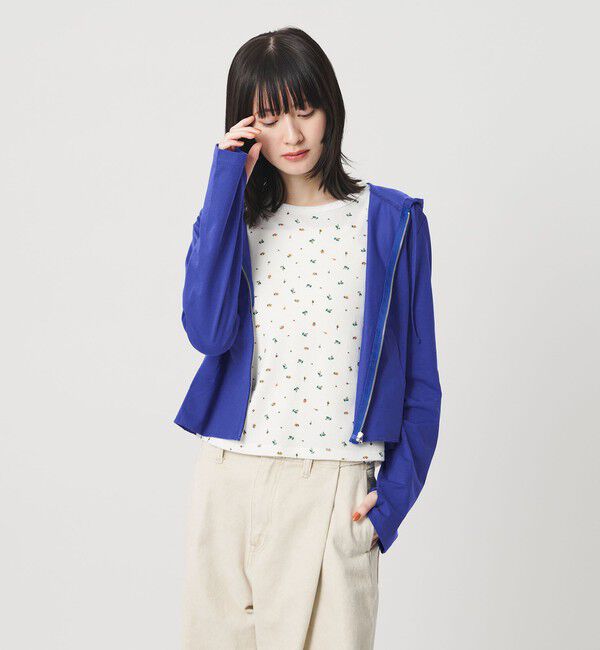 BEAUTY&YOUTH UNITED ARROWS「【WEB限定 Wardrobe DAILY MINIMAL】フードジップパーカー UVカット 接触冷感 ウォッシャブル」|パーカー|