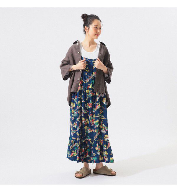 BEAMSBOY「【別注】SUN SURF / ノースリーブ キャミ ワンピース」|ワンピース|NAVY