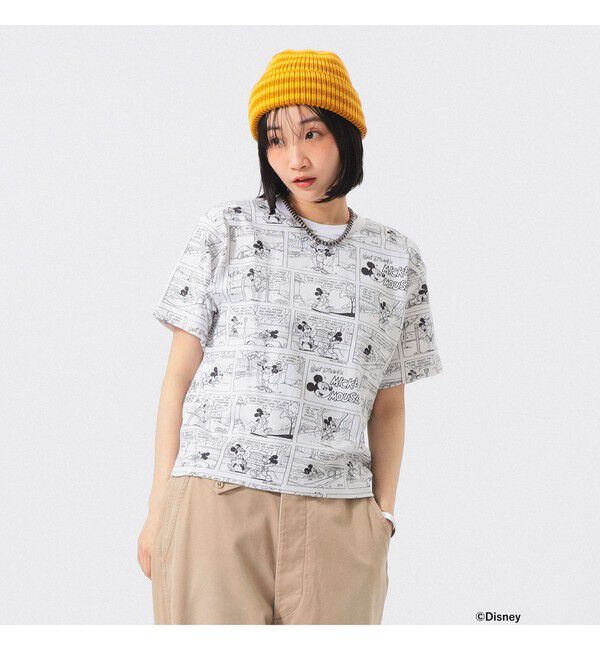 BEAMSBOY「【別注】Champion / ミッキーマウス＆ミニーマウス / Tシャツ」|Tシャツ・カットソー|WHITE