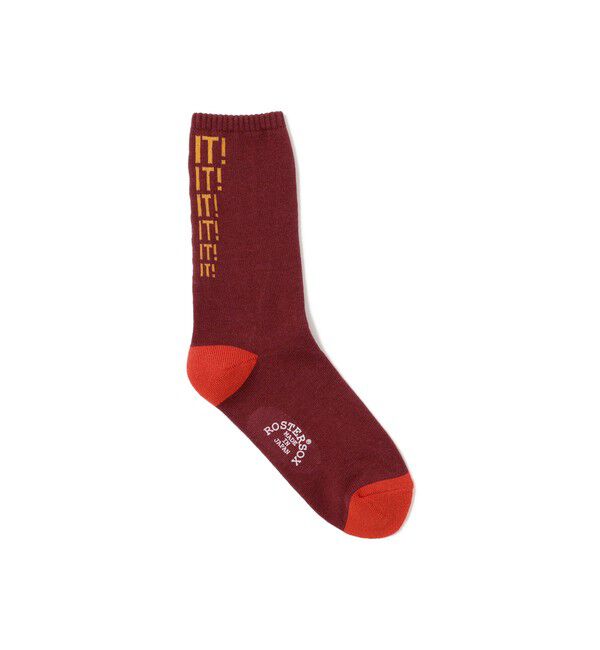 BEAMSBOY「【別注】ROSTER SOX / WE CAN DO IT SOX」|ソックス|WINE