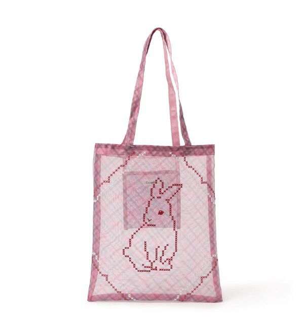 Ray BEAMS 「【別注】Casselini / チュール刺繍トート」|トートバッグ|PINK