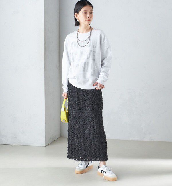 SHIPS for women「【SHIPS別注】Odub:〈手洗い可能〉メタリック ロゴ スウェット 24SS ◇」|スウェット・ジャージ|