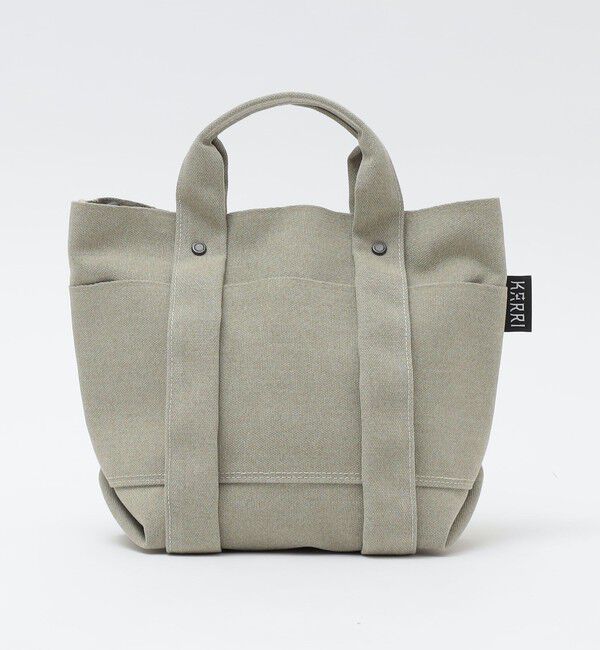 SHIPS「KARRI: POLY CANVAS 2WAY TOTE S」|トートバッグ|ライトグレー