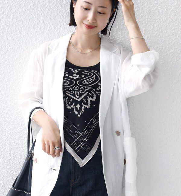 SHIPS for women「〈手洗い可能〉ラミー 4 ジャケット 26SS」|テーラードジャケット|ホワイト