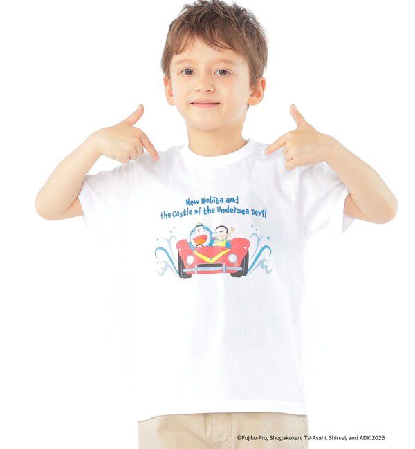SHIPS KIDS「SHIPS KIDS:100～130cm /＜映画ドラえもん 新・のび太の海底鬼岩城＞ Tシャツ」|Tシャツ・カットソー|ホワイト