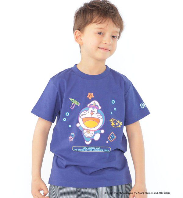 SHIPS KIDS「SHIPS KIDS:100～130cm /＜映画ドラえもん 新・のび太の海底鬼岩城＞ Tシャツ」|Tシャツ・カットソー|