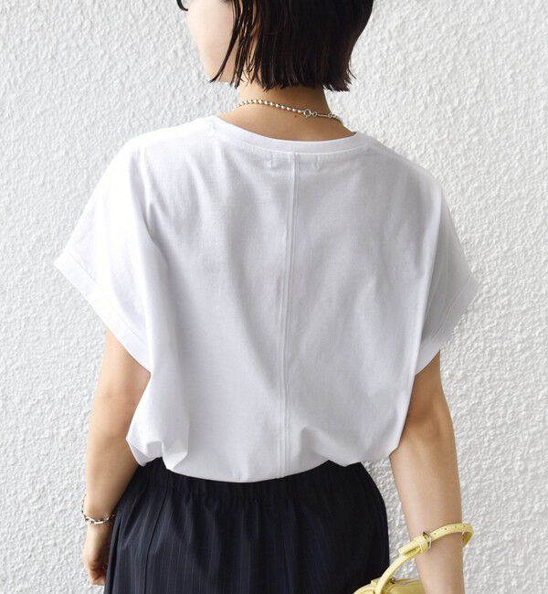 SHIPS for women「　《一部予約》メルティ コットン プリント ロゴ ショート スリーブ Tシャツ」|Tシャツ・カットソー|