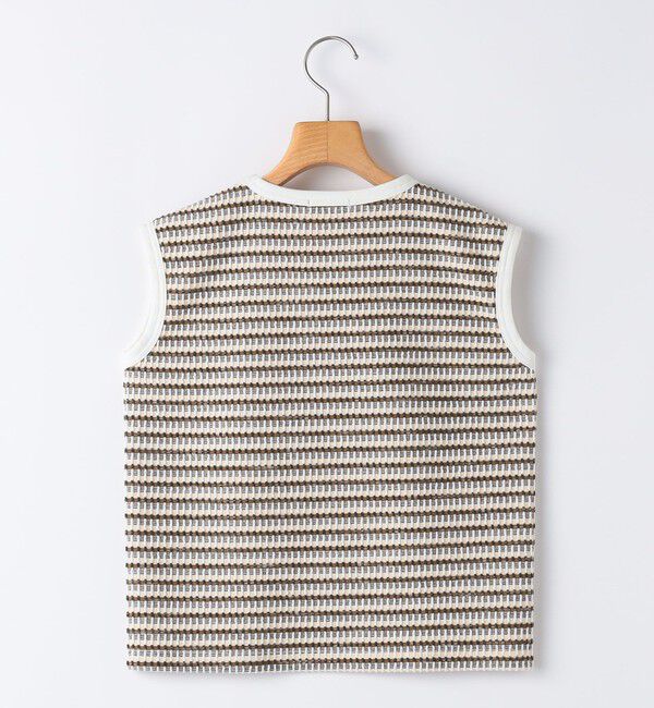SHIPS KIDS「SHIPS KIDS:80～90cm / ジャカード ノースリーブ カットソー」|タンクトップ|