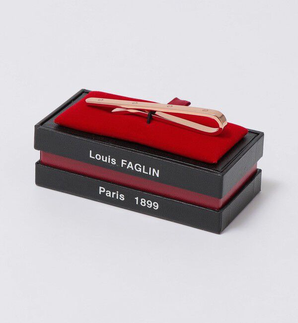 SHIPS「LOUIS FAGLIN: Quatre Vis ローズゴールド メッキ タイバー (ネクタイピン)」|ネクタイピン・カフスボタン|ゴールド