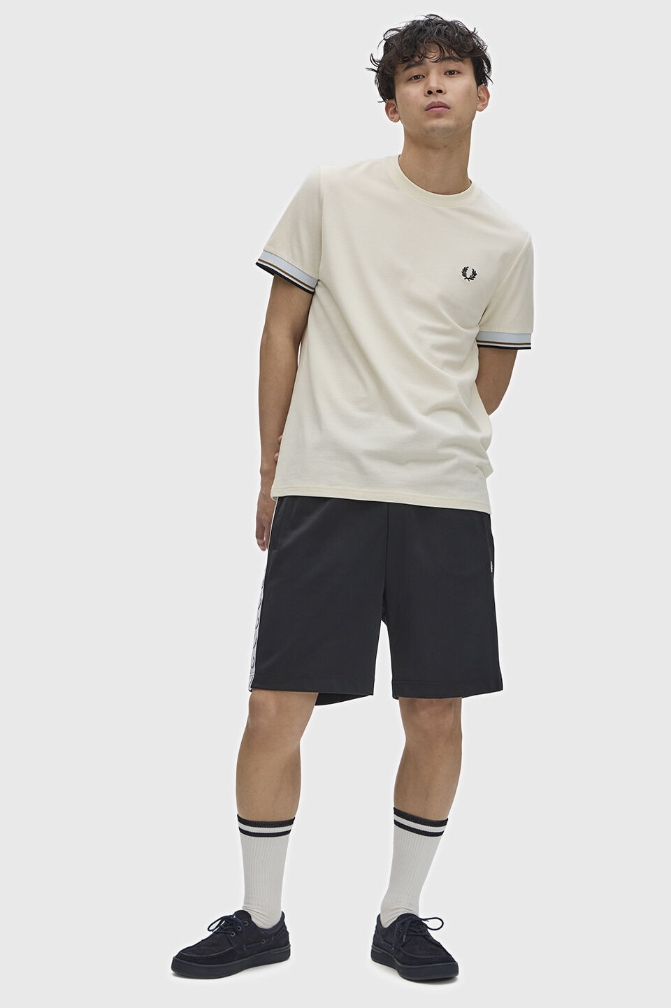 FRED PERRY 「Twin Tipped Cuff T-Shirt／ツインティップカフスTシャツ」|Tシャツ・カットソー|