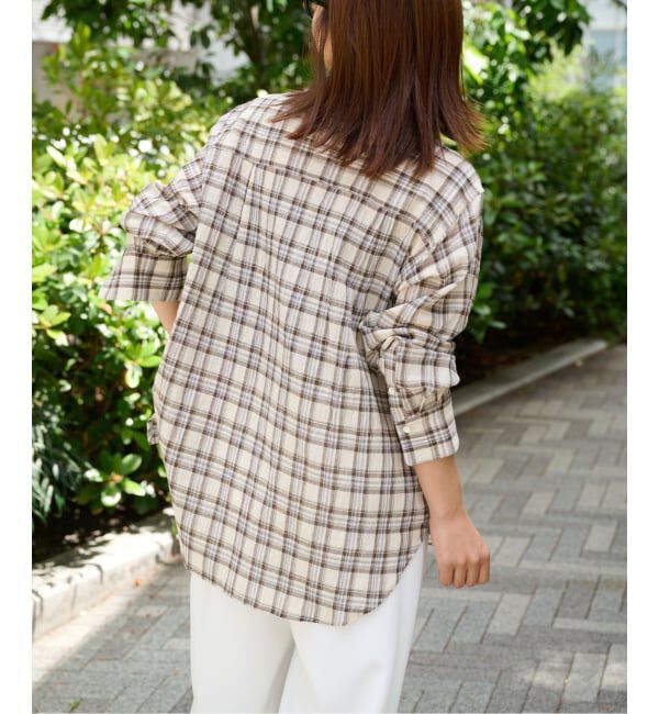 OUTDOOR PRODUCTS Usual Things「コットンボイルワッシャーチェックシャツ」|シャツ・ブラウス|