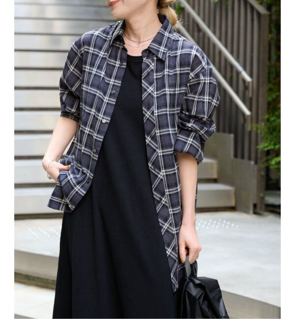 OUTDOOR PRODUCTS Usual Things「コットンボイルワッシャーチェックシャツ」|シャツ・ブラウス|