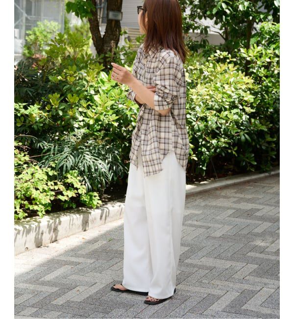 OUTDOOR PRODUCTS Usual Things「コットンボイルワッシャーチェックシャツ」|シャツ・ブラウス|