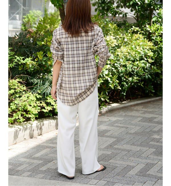 OUTDOOR PRODUCTS Usual Things「コットンボイルワッシャーチェックシャツ」|シャツ・ブラウス|