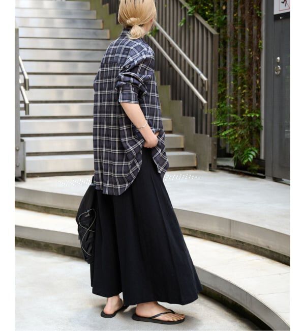 OUTDOOR PRODUCTS Usual Things「コットンボイルワッシャーチェックシャツ」|シャツ・ブラウス|