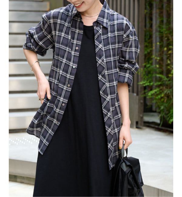 OUTDOOR PRODUCTS Usual Things「コットンボイルワッシャーチェックシャツ」|シャツ・ブラウス|