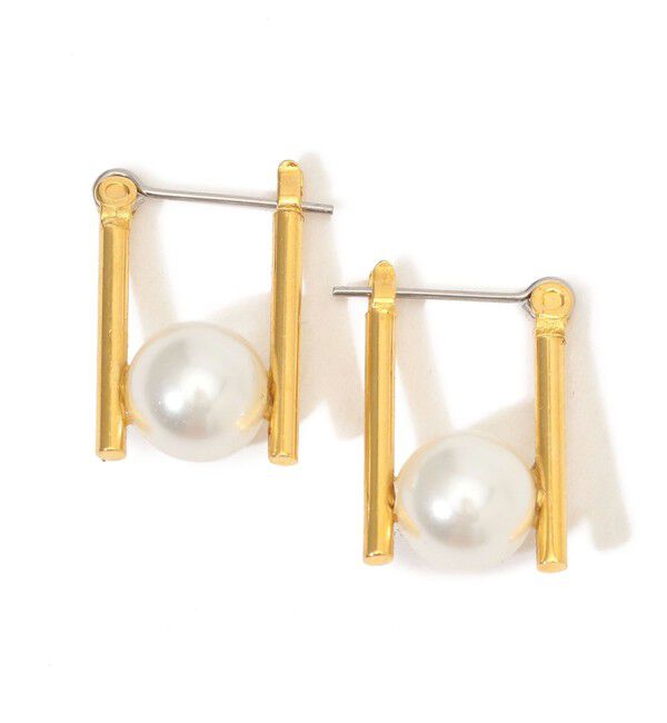 TOMORROWLAND GOODS「【別注】januka パールコンビピアス」|ピアス|12 ホワイト系