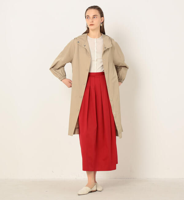 Ballsey「ライトタフタ フーデッドコート」|その他|43 ベージュ
