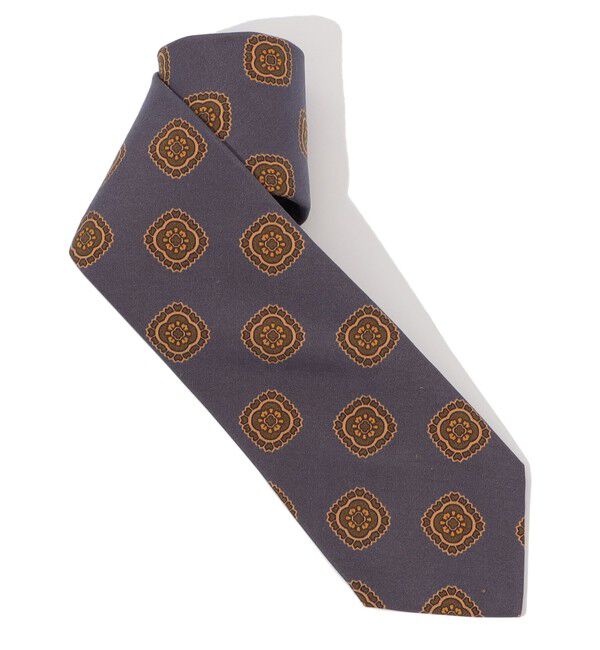 TOMORROWLAND GOODS「Seaward ＆ Stearn シルクプリントネクタイ」|ネクタイ・蝶ネクタイ|68 ブルー系
