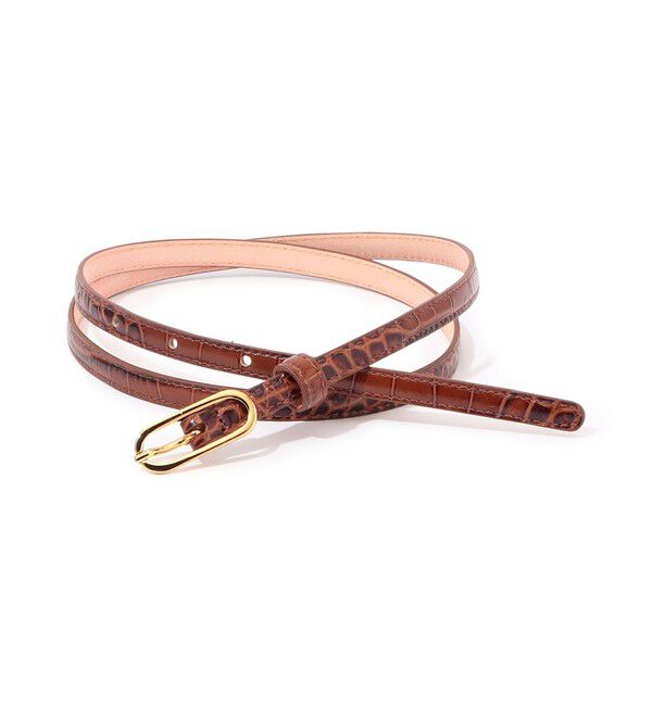 TOMORROWLAND GOODS「AMBOISE NARROW 2540 ベルト」|ベルト|46 ブラウン系