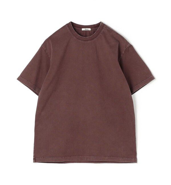 Edition「コットンガーメントダイ ショートスリーブプルオーバー」|Tシャツ・カットソー|37 ダークレッド
