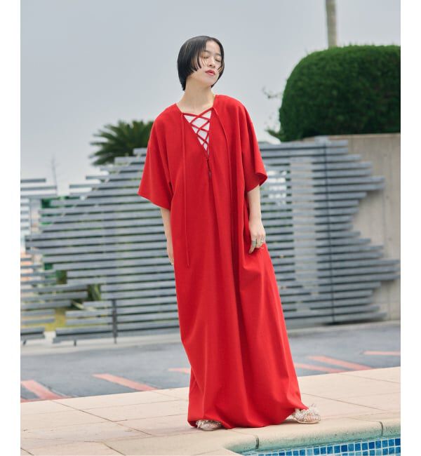  「LACE UP DRESS：ワンピース」|ワンピース|
